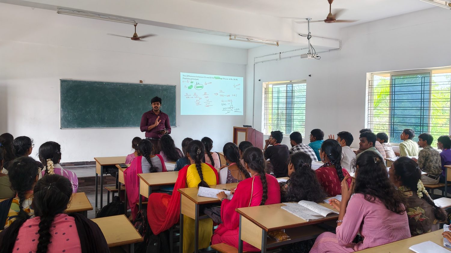 Students attending a classroom training session